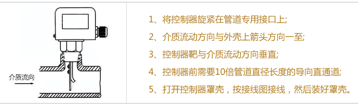 靶式流量開(kāi)關(guān)安裝操作